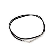 Packs Faux Suede Pendant Cords - 2.5mm x 55cm - Black A001