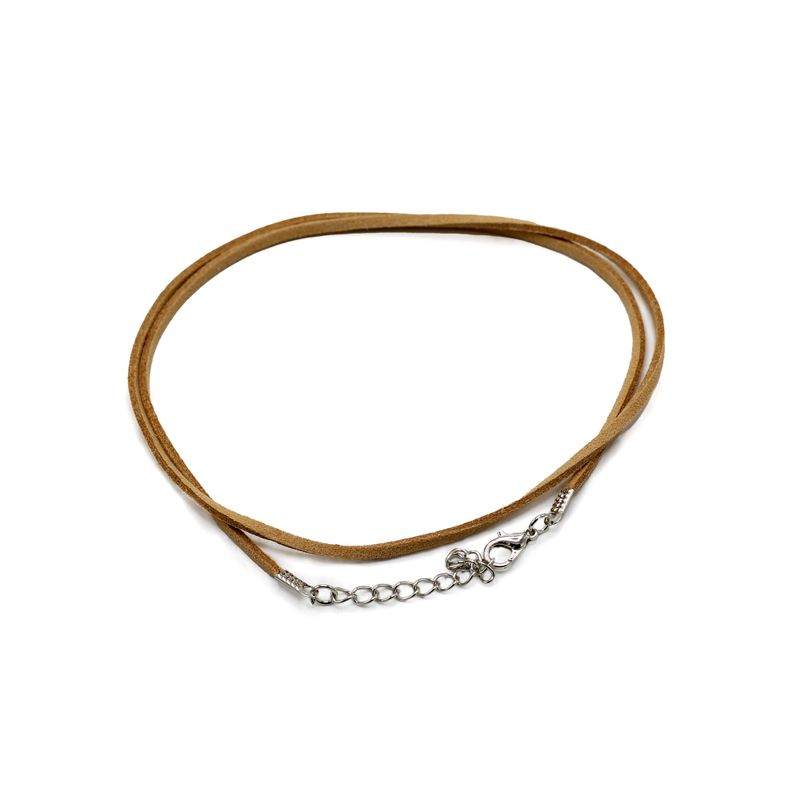 Packs Faux Suede Pendant Cords - 2.5mm x 55cm - Tan A120