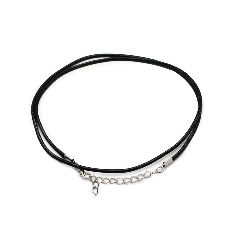 Packs Waxed Pendant Cords - 2mm x 55cm - Assorted - Black 101