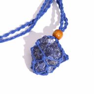 Crystal Gemstone Necklace Cord 45cm/18inch - Navy