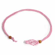 Crystal Gemstone Necklace Cord 45cm/18inch - Pink