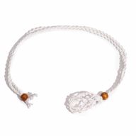 Crystal Gemstone Necklace Cord 45cm/18inch - White