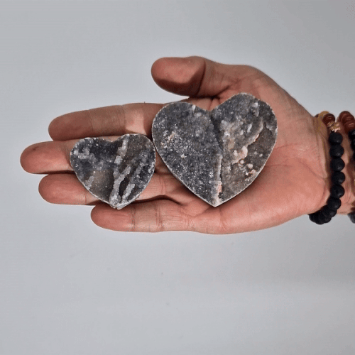 Small Calsite Hearts (approx 4-5cm)