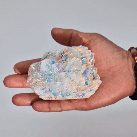 Lrg Enhanced Quartz - Aura Angel Quartz (approx 300-450gm 8-15cm)