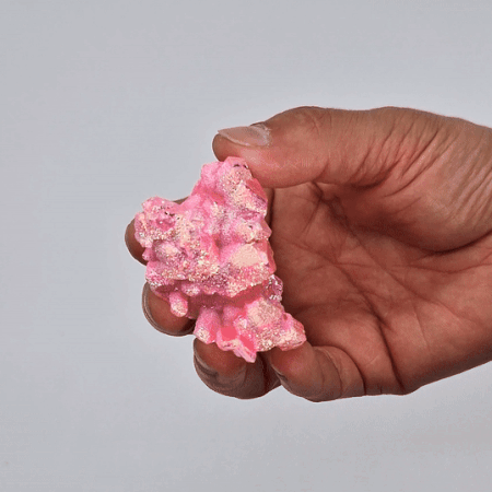 Med Enhanced Quartz - Aura Rose Halo Quartz (approx 100-150gm 7-10cm)