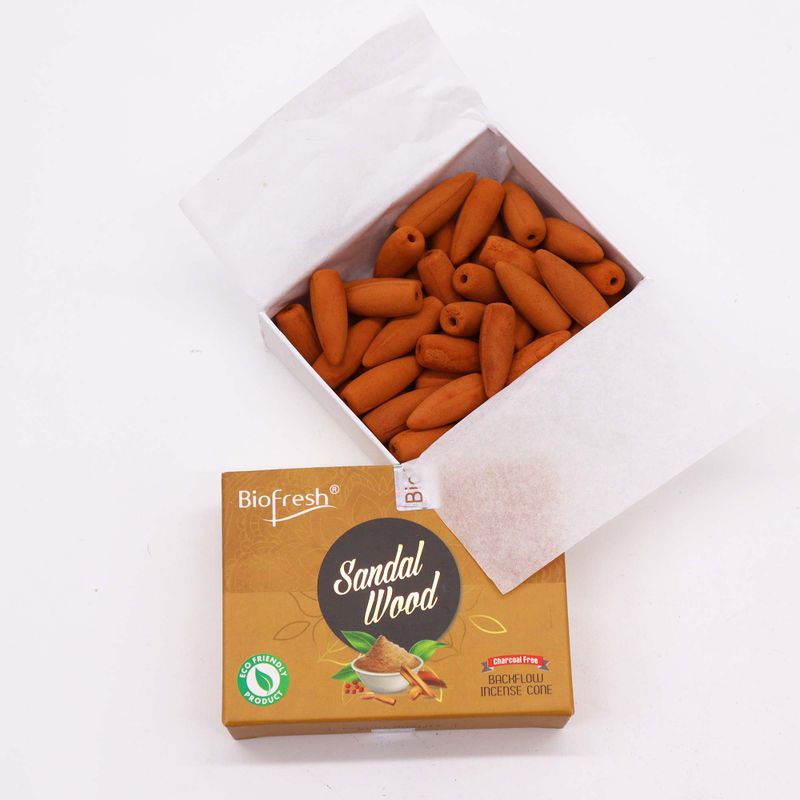 Biofresh Backflow Incense Cones (40 cones) - Sandalwood