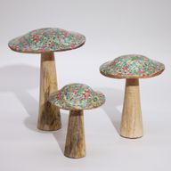 Med Mushroom -  15cm - Mediterranean Tile Pattern