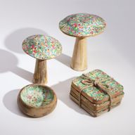 Med Mushroom -  15cm - Mediterranean Tile Pattern