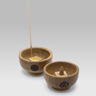 Small Ritual Bowl Incense Cone Holder 11x6.cm - (asst esoteric)
