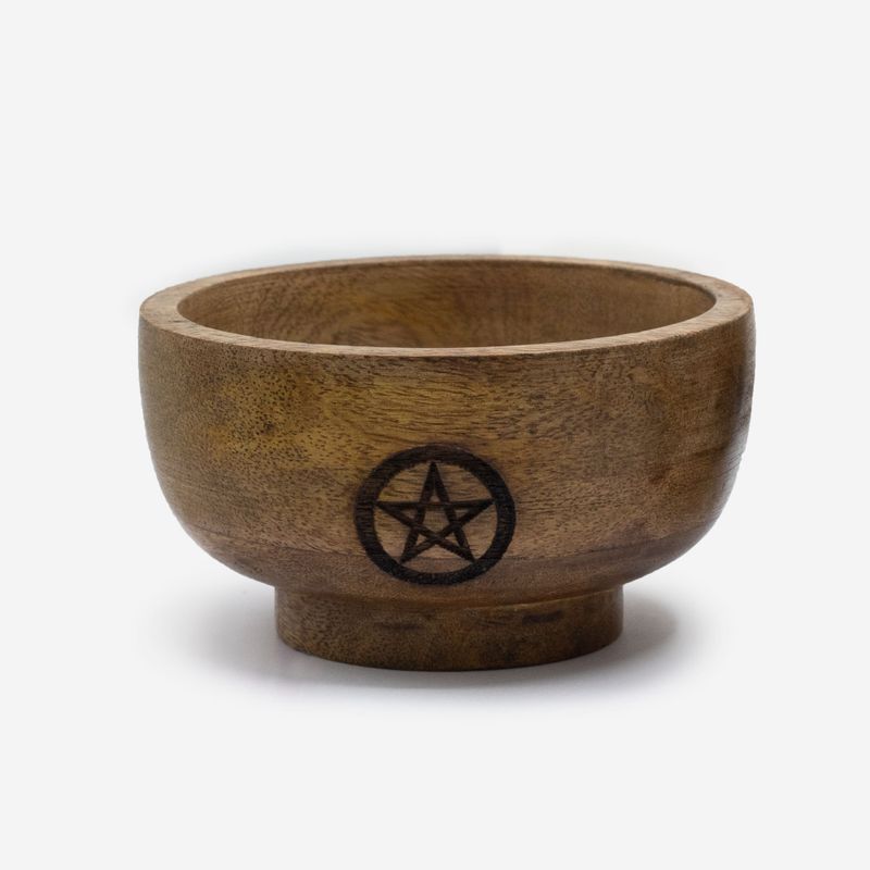 Small Ritual Bowl Incense Cone Holder 11x6.cm - (Asst Pentagon etc)