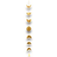 Indian Chimes - Brass Moon Phases Drop with Bell 1m