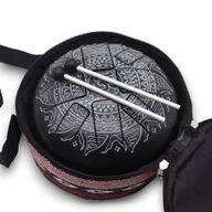 Happy Drum Om Mandala Engraved- 22x15cm
