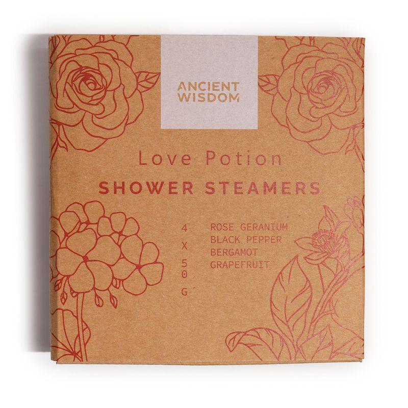 Zen Shower Steamers - Therapy Wellness Quartet - Love Potion (Pinky Red)
