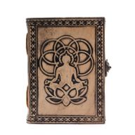Buddha - Esoteric Notebook - Red Tan - 200 pages  Stich Edge- 17.5x12.5x3cm