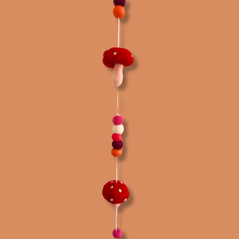 Felt Wall Hanging - Redtop Mushrooms