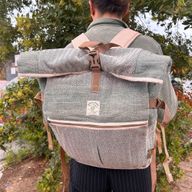 Hemp Trekking Rolling Backpack - Sage