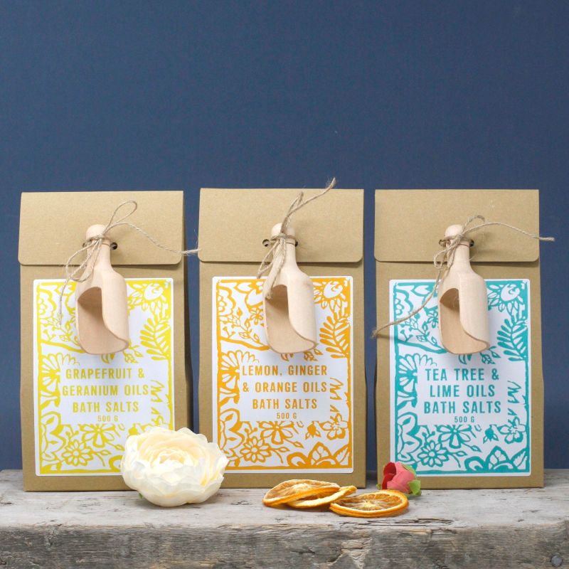 Pack of 500g Bath Salt - Lemon, Ginger & Orange