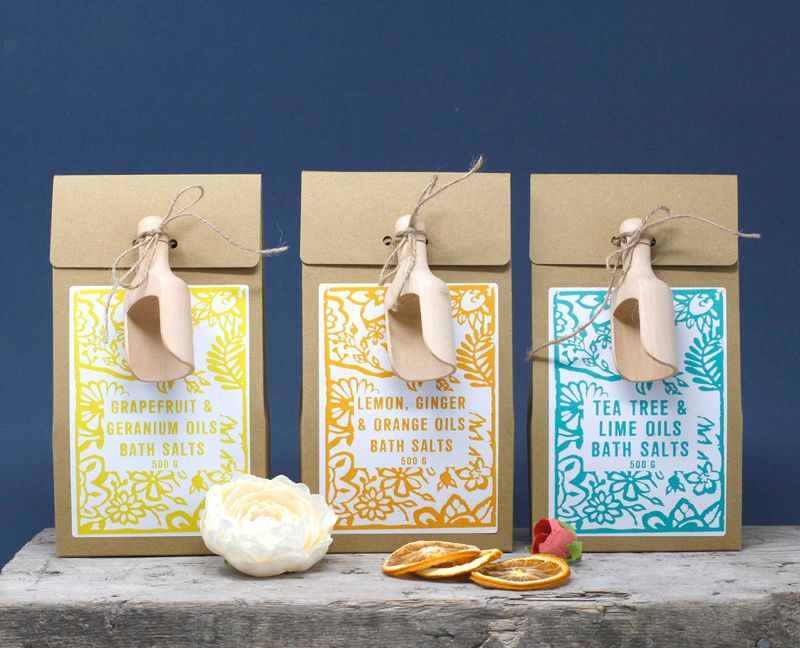Pack of 500g Bath Salt - Grapefruit & Geranium