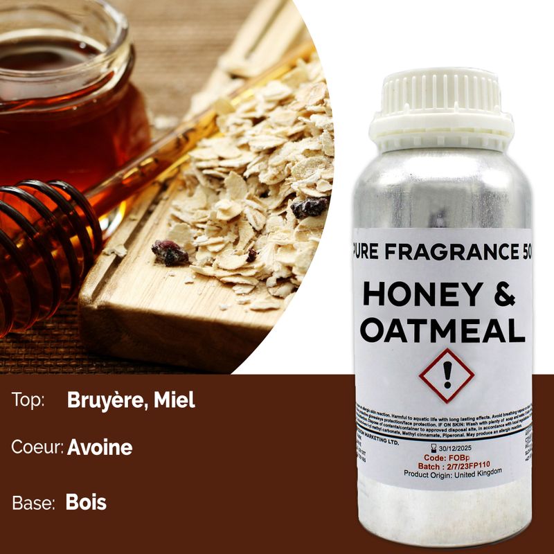 Honey & Oatmeal Pure Fragrance Oil - 500ml
