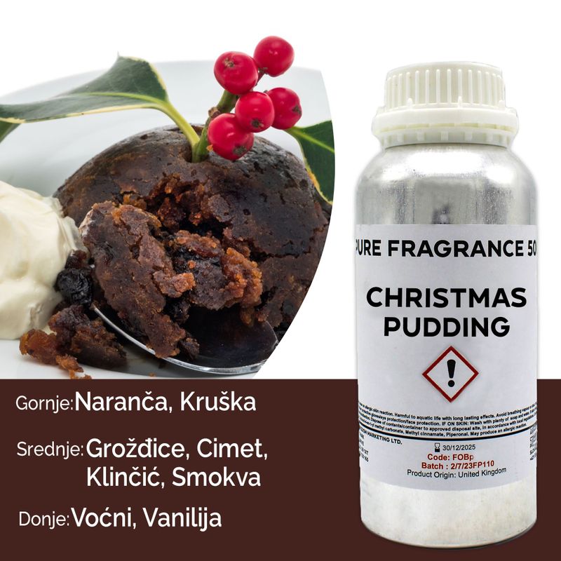 Christmas Pudding Pure Fragrance Oil - 500ml
