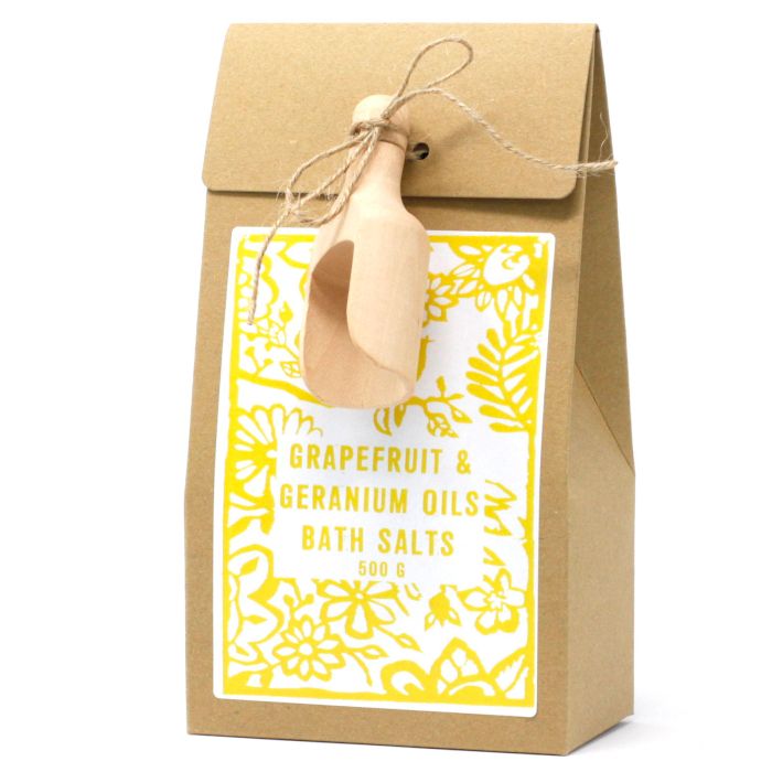 Pack of 500g Bath Salt - Grapefruit & Geranium