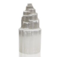 Natural Selenite Tower Lamp - 20 cm