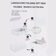 Flat Pack Gift Box - Medium Square (20x18.2x8cm) - Pink