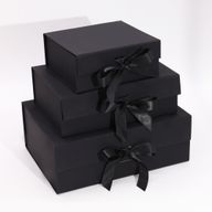 Flat Pack Gift Box - Extra Large  (33x25x12cm) - Black