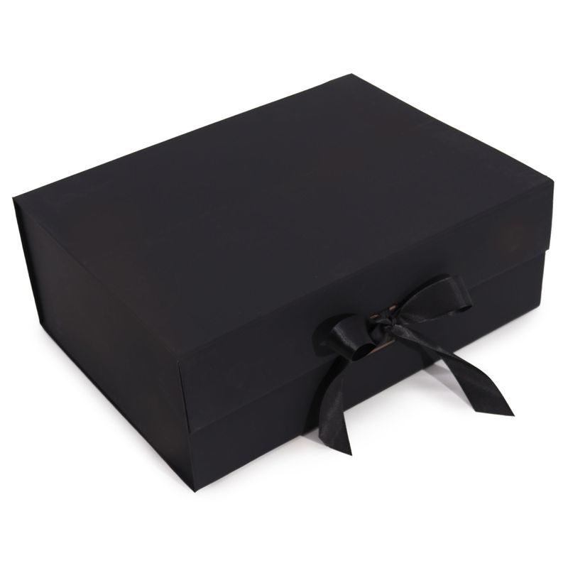 Flat Pack Gift Box - Extra Large  (33x25x12cm) - Black