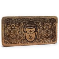 Long Tray 30x15x2.5cm - Buddha Face Black Engraved