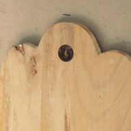 Mango Wood Hamsa Wall Plaque - Whitewash 52 cm