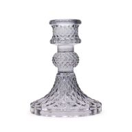 Set of 2 Vintage Dinner Candle Holder - - Midnight Grey