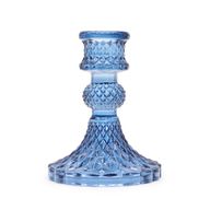 Set of 2 Vintage Dinner Candle Holder - Royal Blue