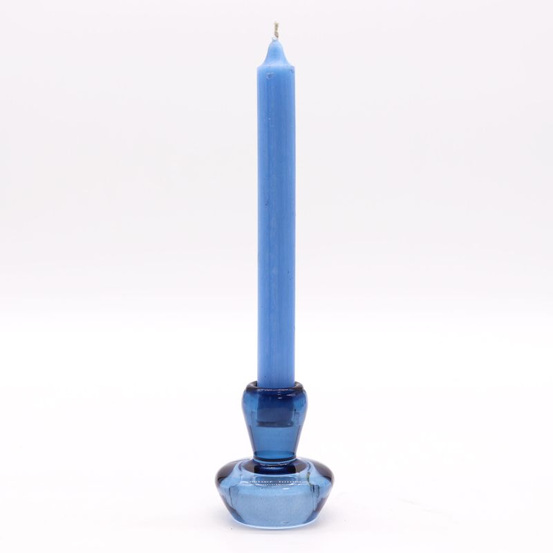 Set of 2 Mushroom Flip Dinner Candle / Tealight Holder - Royal Blue