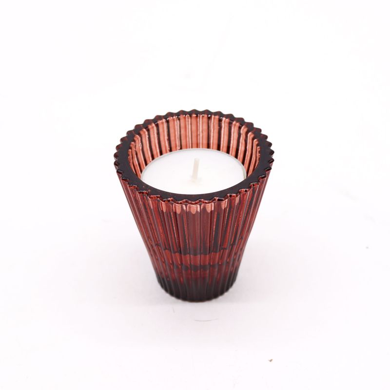 Set of 2  Flip Dinner Candle / Tealight Holder - Vampire Red