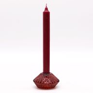Set of 2  Flower Flip Dinner Candle / Tealight Holder -  Vampire Red