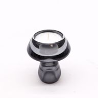 Set of 2 Mushroom Flip Dinner Candle / Tealight Holder - Midnight Grey