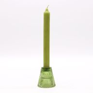 Set of 2  Flip Dinner Candle / Tealight Holder - Garden Jade