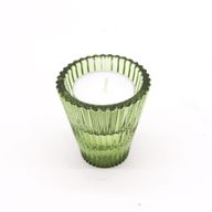 Set of 2  Flip Dinner Candle / Tealight Holder - Garden Jade