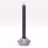 Set of 2  Flower Flip Dinner Candle / Tealight Holder -  Midnight Grey