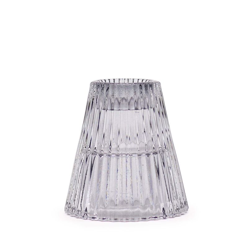 Set of 2  Flip Dinner Candle / Tealight Holder - Midnight Grey