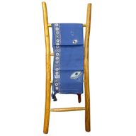Nomad Sari On the Med Collection - Pario - Rich Blue & Gold Hand Painted Evil Eye Design