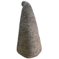Felted Sauna Wizard Hat - Natural Brown