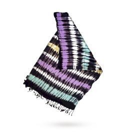 Boho Java Art Stole/Scarf - Multi Stripes - 30x200cm