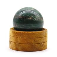 Gemstone Sphere 50mm - Indian Jade  with Stand