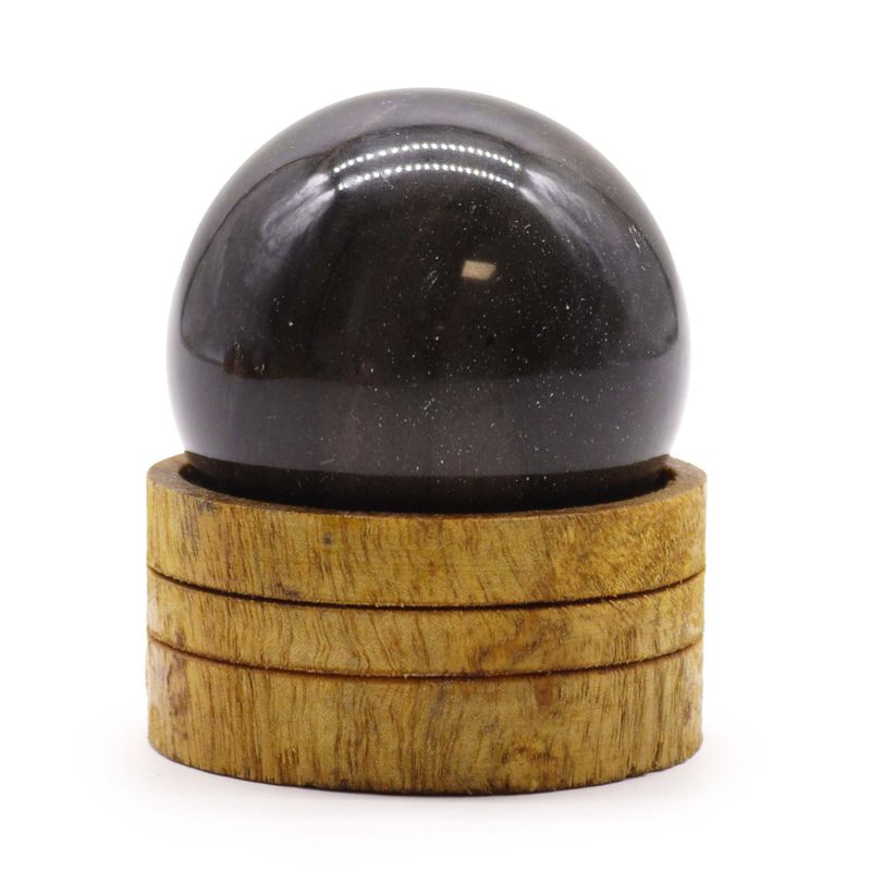 Gemstone Sphere 50mm - Ocean Agate with Stand