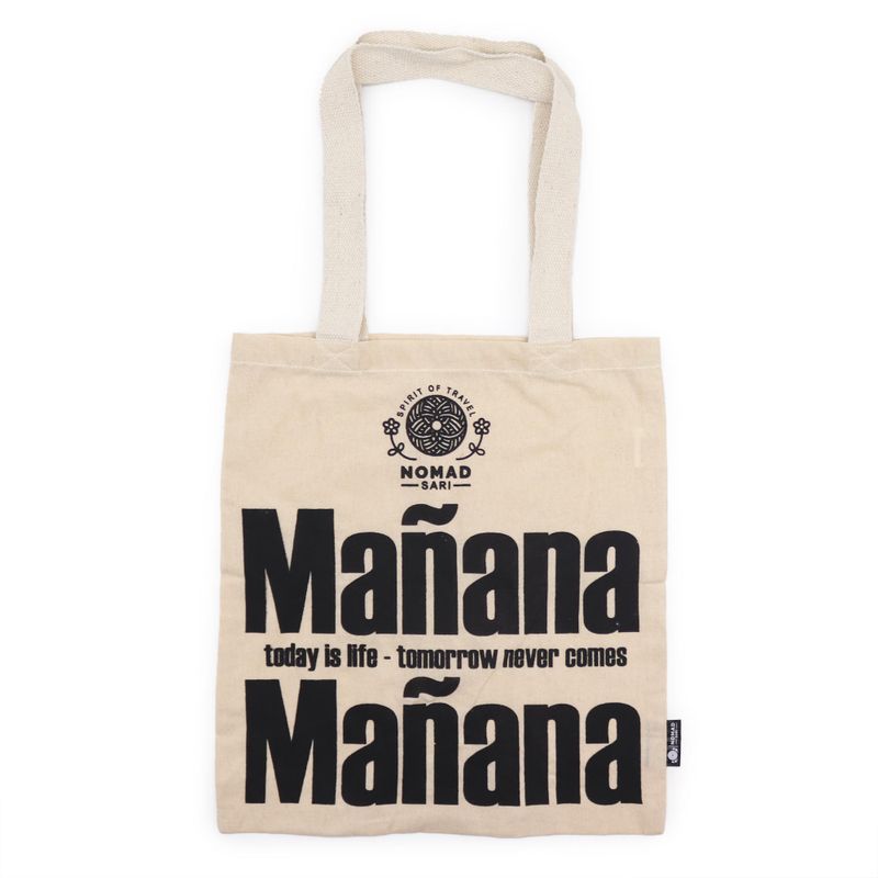 Nomad Sari Iconic Basic Tote Bag - Mañana Mañana - Natural 4oz