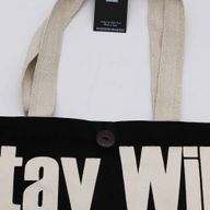 Nomad Sari Iconic Classic Tote Bag - Stay Wild, Mood Child - Black Natural 10oz