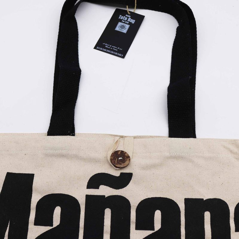 Nomad Sari Iconic Classic Tote Bag - Mañana Mañana - Natural 10oz