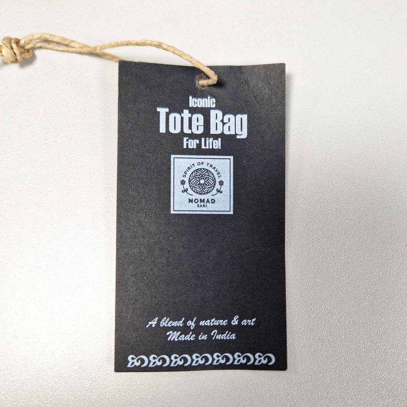 Nomad Sari Iconic Basic Tote Bag - Dog's Life - Natural 4oz